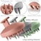 scalpluv   Scalp Massager Hair Brush, 3 in 1 Hair Massager, Exfoliator, Promotes Hair Growth, Dandruff Treatment, Waterproof Shower Scalp Scrubber with Soft Bristles, Shampoo Scrubber (Gray)