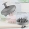 scalpluv   Scalp Massager Hair Brush, 3 in 1 Hair Massager, Exfoliator, Promotes Hair Growth, Dandruff Treatment, Waterproof Shower Scalp Scrubber with Soft Bristles, Shampoo Scrubber (Gray)