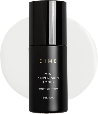 DIME Beauty Mini Super Skin Toner, Alcohol-Free Witch Hazel Toner, Travel-Size Toner with Cucumber Extract, 2 oz / 60 ml