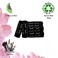 Microfiber Makeup Remover Washcloths Set of 6 - Soft, Reusable Face Towels for Makeup Removal   Eco-Friendly Embroidered Cleaning Cloths - Multipurpose Make Up Eraser Rags &ndash; (Black/Silver)
