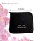 Microfiber Makeup Remover Washcloths Set of 6 - Soft, Reusable Face Towels for Makeup Removal   Eco-Friendly Embroidered Cleaning Cloths - Multipurpose Make Up Eraser Rags &ndash; (Black/Silver)