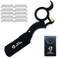 Professional Straight Razor, Straight Razors For Men Beard Cut Throat Black Finger Barber Razor With 10 Single Edge Shaving Blades