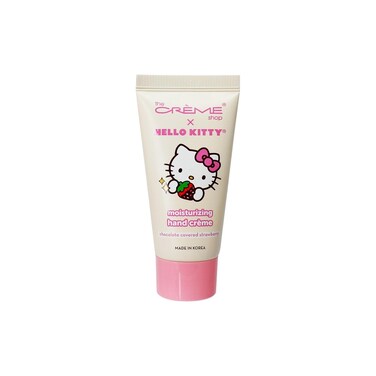 The Cr&egrave;me Shop x Sanrio Hello Kitty Moisturizing Hand Cr&egrave;me - Indulgent Shea Butter and Vitamin E Formula for Soft Smooth Hands (Chocolate Covered Strawberry)