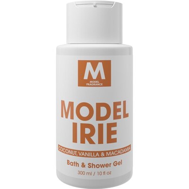 Model Irie Fragrance Body Wash   Coconut, Vanilla, and Macadamia Scented   Hydrating, Nourishing, and Refreshing Shower Gel   Scented Spa Products   Premium Body Cream for Clean, Soft Skin