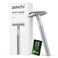 ZOMCHI Double Edge Safety Razor for Men &amp; Women, Metal Razor with 5 Double Edge Safety Razor Blades, Single Blade Razor &ndash; Silver