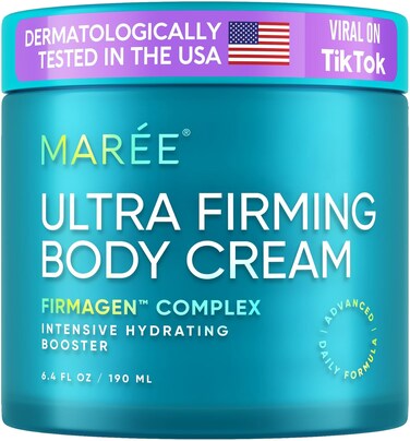 MAREE Moisturizer Body Cream - Body Moisturizer Face Cream with Hyaluronic Acid &amp; Collagen - For Extremely Dry Skin for Women &amp; Men - Crema Hidratante Para El Cuerpo Skin Care Moisturizing - 6.4 Fl Oz