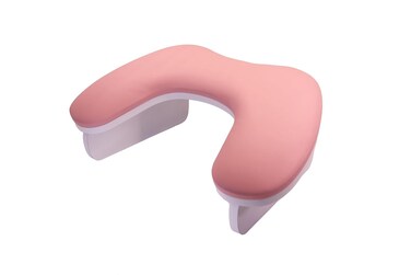 Generic LUCRUM U-Shaped Nail Arm Rest: Professional Nail Tech Manicure Ergonomic Arm Rest Butterfly Armrest Microfiber PU Leather Hand Rest Pillow Nail Arm Cushion (PINK)