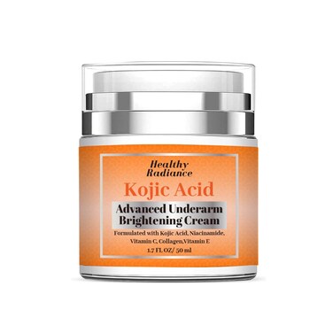 Kojic Acid Advanced Underarm Cream   Glutathione   Kojic Acid   Vitamin C  Niacinamide   Collagen  Vitamin E   Non Greasy   Dark Spot Corrector Orange Scent   Cruelty Free 1.7 Fl Oz/50ml