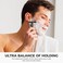 ZOMCHI Double Edge Safety Razor with Razor Stand, Men&rsquo;s Metal Razor with 10 Safety Razor Blades, Reusable Razor for Men &amp; Women - Matte Black