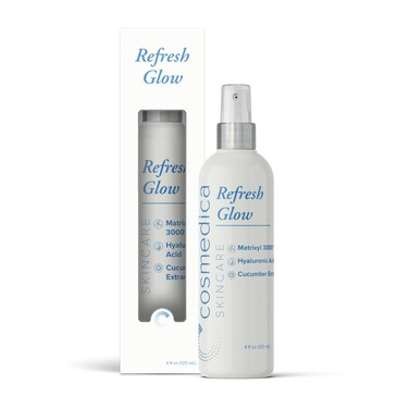 Cosmedica Skincare Refresh Glow Hydrating Peptide Spray with Matrixyl 3000, Cucumber Extract &amp; Hyaluronic Acid for Revitalized Skin &ndash; 4 oz