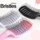 Curved Vented Hair Brush, Professional Styling, Large-barrel Brush for Blow-Drying, Detangling Brush for Dry Wet Curly Thick, Unisex Men Women, Kids Boys Girls (WHITE)