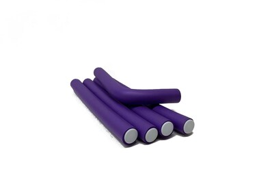 Purple Color Flex Spongy Rod Rollers Twist-flex Pro Curls Hair Roller Large - 5PC