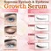 Organic Eyelash Growth Serum - Vegan Lash Enhancer &amp; Primer Improved Formula With Biotin and Oat Grow Peptides for Longer, Thicker Lashes and Eyebrows