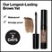 Revlon ColorStay Brow Fiber Filler, Longwearing &amp; Volumizing Waterproof Eyebrow Gel, 303 Medium Brown, 0.23 fl. oz.