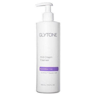 Glytone Face Cleanser Mild Cream, Face Wash for Women, Hydrating Facial Cleanser with Glycolic Acid, Glycerin, Exfoliate &amp; Moisturize Cleanser, 13.5oz