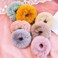 6 Pack Teddy Faux Fur Hair Scrunchies, Rabbit Fluffy Maomao Hair Bands for Women Girl kid's (8 PCS, Rabbit Faux Fur-E)