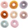 6 Pack Teddy Faux Fur Hair Scrunchies, Rabbit Fluffy Maomao Hair Bands for Women Girl kid's (8 PCS, Rabbit Faux Fur-E)