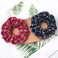 Plaid Hair Scrunchies, 7 PCS Mulberry Silk Elastic Hair Ties, Large Hair Ties, Strong Elastic Hair Bobbles for Ponytail Holder