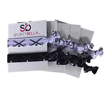 Field Hockey Hair Accessories, Field Hockey Hair Ties, No Crease Field Hockey Hair Elastics Set, Gift for Girl Field Hockey Players
