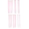 SWACC 7 Pcs Full Head Party Highlights Clip on in Hair Extensions Colored Hair Streak Synthetic Hairpieces (22-Inch Straight, Pink)