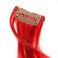 SWACC 12 Pcs Curly Wavy One Color Party Highlights Clip on in Hair Extensions Colored Hair Streak Synthetic Hairpieces (Red)