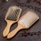 Keratin Oil Infused Wooden Hair Brush - Massage Paddle Brush for Beauty SPA, Big Size Detangler to Improve Hair Growth, White Wood Pins