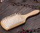 Keratin Oil Infused Wooden Hair Brush - Massage Paddle Brush for Beauty SPA, Big Size Detangler to Improve Hair Growth, White Wood Pins