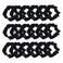 Set of 24 Black Satin Hair Scrunchies for Women Elastic Hair Ties Small Hair Bobbles Fabric Hair Bands Ponytail Holder Girls Hair Accessories