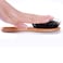 Boar Bristle Hair Brush for Men/Women - Mini Natural Beech Wood Professional Detangler Hairbrush for Pocket/Purse/Travel, Giftbox Included