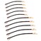 Jumbo Bobby Pins Metal Hair Pins Textention Hair Clips for Hair Decoration, 10pcs (5 long and 5 short), Black