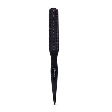 Spornette Boar Bristle Hair Brush for Women &amp; Men - Little Wonder Small Teasing Brush - Create Slick Backs &amp; Volume - Boar &amp; Tourmaline Nylon Bristles for Back Brushing &amp; Combing (Purple)