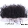 Virgin Mongolian 4b 4c Afro Deep Kinky Curly Human Hair Top Full Lace Frontal Closure with baby hair 13"x4"Closure Piece Free Part Bleached Knots 14