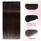 S-noilite Clip in Human Hair Extensions 1 Piece 5 Clips 3/4 Full Head Clip on Remy Hair Extension For Women Lighter One-Piece Design Adding Hair Volume 22Inch 55g Dark Brown