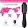 Dual Voltage Hair Dryer Brush for European Travel, Plus 2.0 Blow Dryer Brush with European Plug 110V-120V/220V-240V One Step Hair Dryer and Styler Volumizer with Negative Ion Anti-frizz Styling Brush