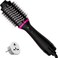 Dual Voltage Hair Dryer Brush for European Travel, Plus 2.0 Blow Dryer Brush with European Plug 110V-120V/220V-240V One Step Hair Dryer and Styler Volumizer with Negative Ion Anti-frizz Styling Brush