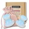 This Hippie Girl Gua Sha Mushroom Set, Jaw Sculpting Tools, Opalite Stone Facial Toning and Yoga Sculpt Massage Tool, 2 Gua Sha Mushrooms for Skin and Facial Treatment, Opal Facecare Tools