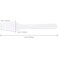 100pcs Pana Brand Cosmetic Make Up Disposable Plastic 2.5" Spatulas Skin Care Facial Cream Mask Spatula (100 Pieces in a Container) (WHITE)
