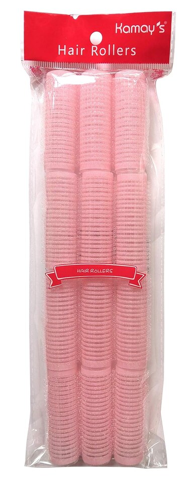 Small Size Hair Rollers Curlers Multicolor Self Grip Cling Nylon Plastic Sticky Curling Tools Pro Salon Hairdressing Curlers Or DIY Curly Hairstyle Color Random (21mm 7/9" 12PC)