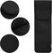 Heat Resistant Neoprene Curling Iron Cover Bag, Universal Curling Iron Cover Sleeve, Flat Iron Curling Wand Travel Case Pouch for Travel, Gym, or Home, 15 x 5 Inches (Black)
