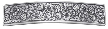 Danforth Wild Rose Hair Barrette &ndash; Handcrafted Pewter Hair Barrettes For Women &ndash; Thick Hair Clips For Women &ndash; &frac34;&rdquo; x 3 &frac12;&rdquo;, Made In USA