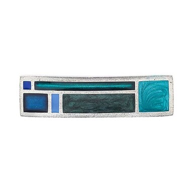 Danforth &ndash; Riversong/Twilight Barrette Large &ndash; Handcrafted Pewter Barrettes For Women &ndash; Large French Clip &ndash; Thick Hair Friendly &ndash; 3 3/8" long x 13/16" high, Made In USA