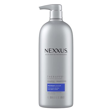 Nexxus Moisturizing Shampoo for Dry Hair Therappe Ultimate Moisture Silicone-Free, Moisturizing ProteinFusion with Elastin Protein and Green Caviar 33.8 oz