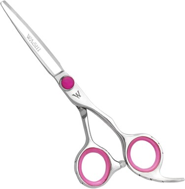 Washi Beauty - Cotton Candy 6.0&rdquo; Pink Hair Cutting Convex Pro Shear/Scissor