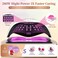 UV LED Nail Lamp, 280W Professional UV Nail Dryer Light for Gel Nails with 66 Beads, Fast Curing Gel Polish Lamp Auto Sensor 4 Timer Setting, Nail Art Drying Tools for Fingernail and Toenail