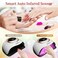 UV LED Nail Lamp, 280W Professional UV Nail Dryer Light for Gel Nails with 66 Beads, Fast Curing Gel Polish Lamp Auto Sensor 4 Timer Setting, Nail Art Drying Tools for Fingernail and Toenail