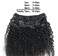Brazilian Remy Virgin Hair Kinky Curly 3B 3C Natural Color African American Clip In Hair Extensions 120Gram 7Pcs/Set(16")