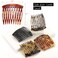 Hair Side Combs - Small French Side Hair Comb Clips for Women Decorative French Twist Hair Styling Accessories -4 Pcs (Tortoise, Brown)