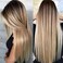 Long Ombre Brown Blonde Wig for White Black Women, Synthetic Straight Highlight Dirty Blond Wig with Dark Roots, Golden Hispanic Ladies Realistic Natural Looking Hair Replacement Wigs