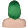 KADAISI Short Straight Bob Wigs With Bangs Full Heat Resistant Hair Wig for Women's Cosplay (Green)