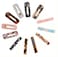 12PCS Acrylic Resin Hair Clips Geometric Alligator Hair Clips Non-Slip Large Barrettes for Women Ladies Hair Accessories